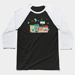 NYC cityscape Christmas Baseball T-Shirt